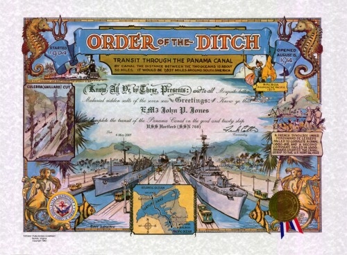 Order of the Ditch Certificate (Traditional Version)