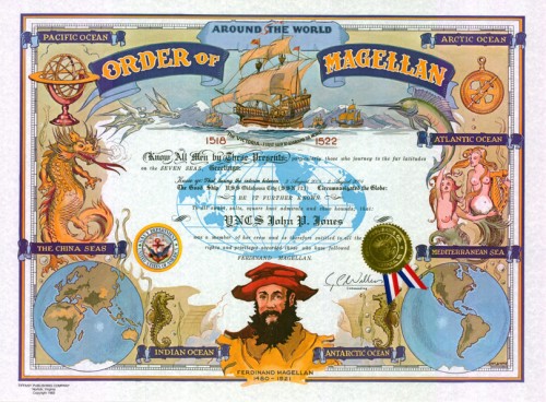 Order of Magellan Certificate (Traditional Version)