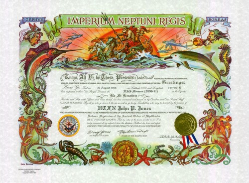 Shellback Certificate (Traditional Version)